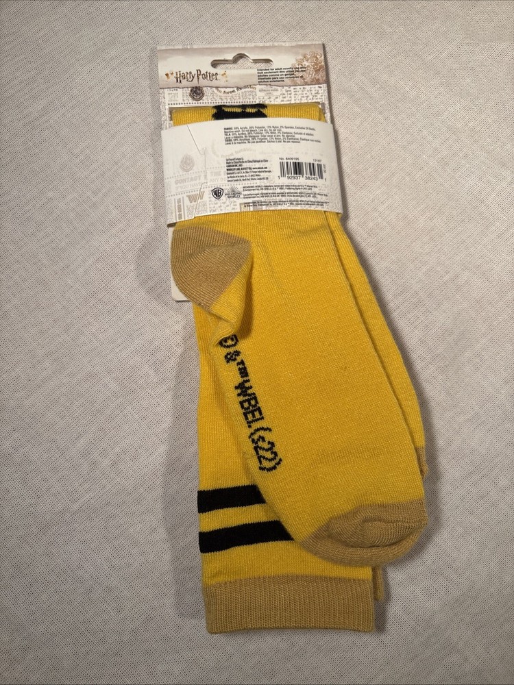 Harry Potter Hufflepuff House Crest Knee High Socks