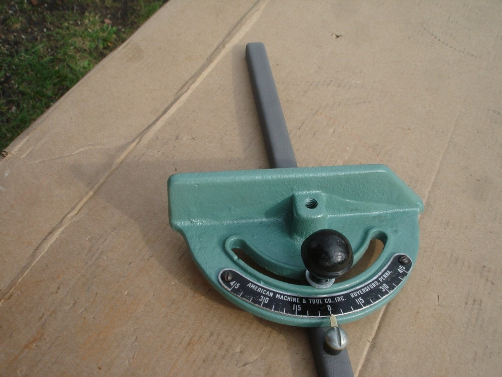 Vintage American Machine & Tool Tabletop Table Saw Miter