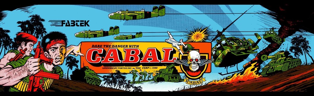 Cabal Arcade Marquee 26" x 8"