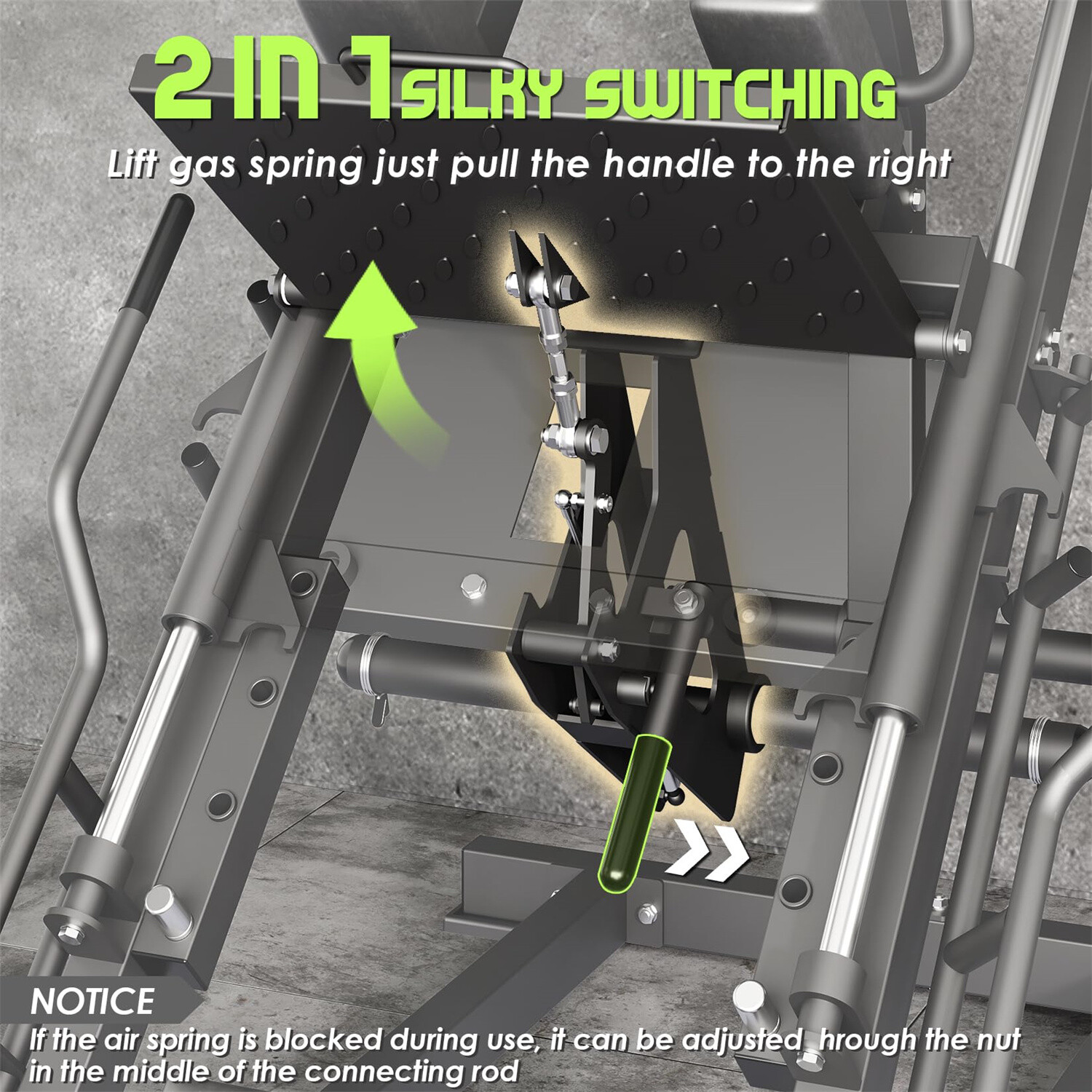 1400 Pounds For Home GyM Leg Press Hack Squat Machine 2 in 1 Leg Press Machine