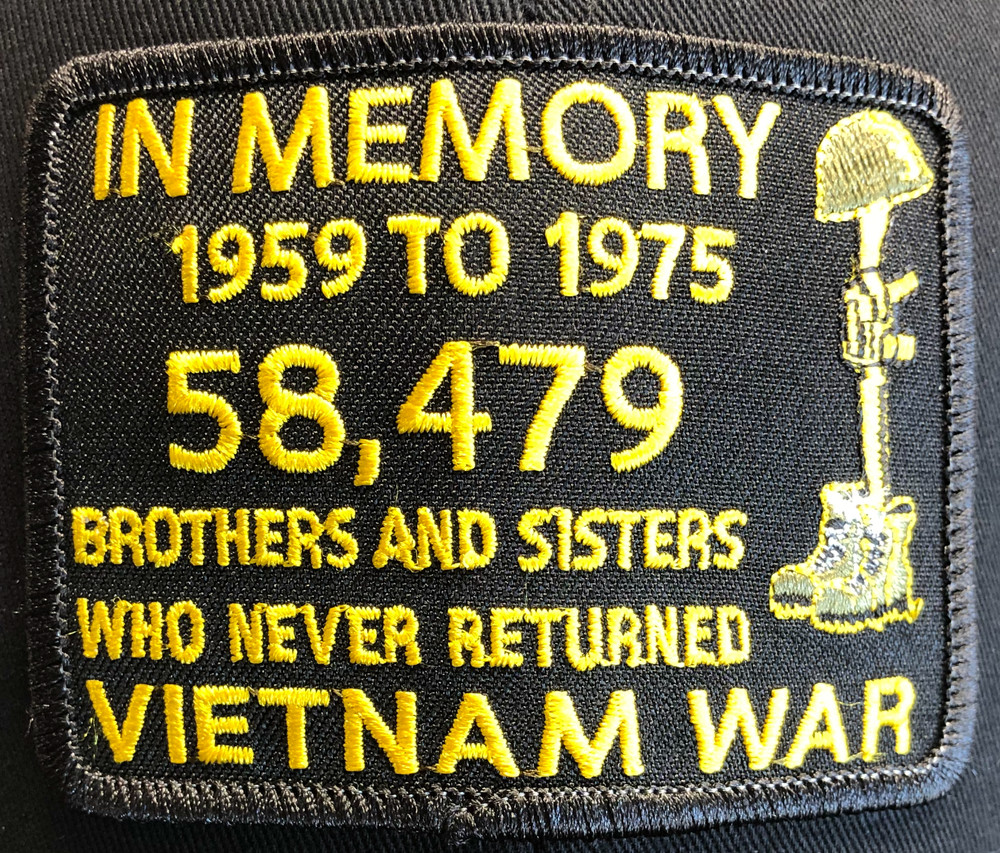 Vietnam Memorial Hat Black Ball Cap "IN MEMORY"
