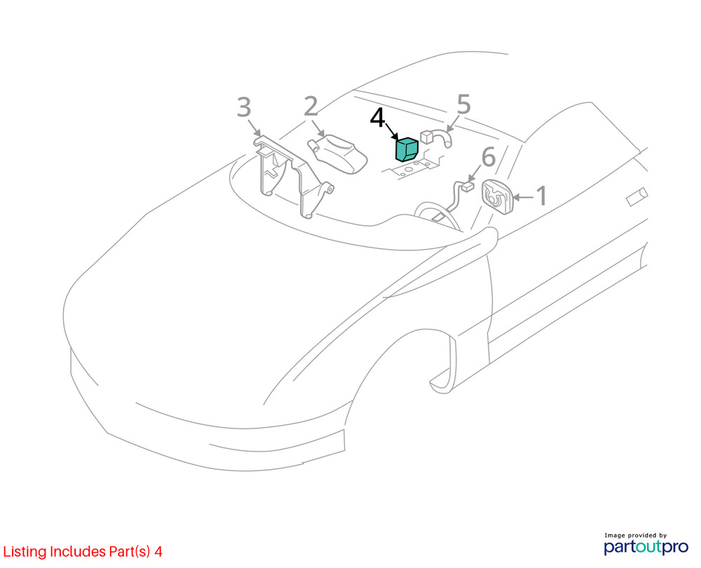 02 CHEVY CAMARO SRS RESTRAINT MODULE 12209750