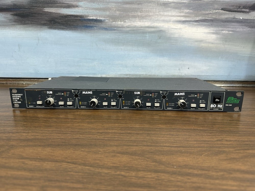 BSS FDS-360 Frequency Dividing System Crossovers - With Two Cards
