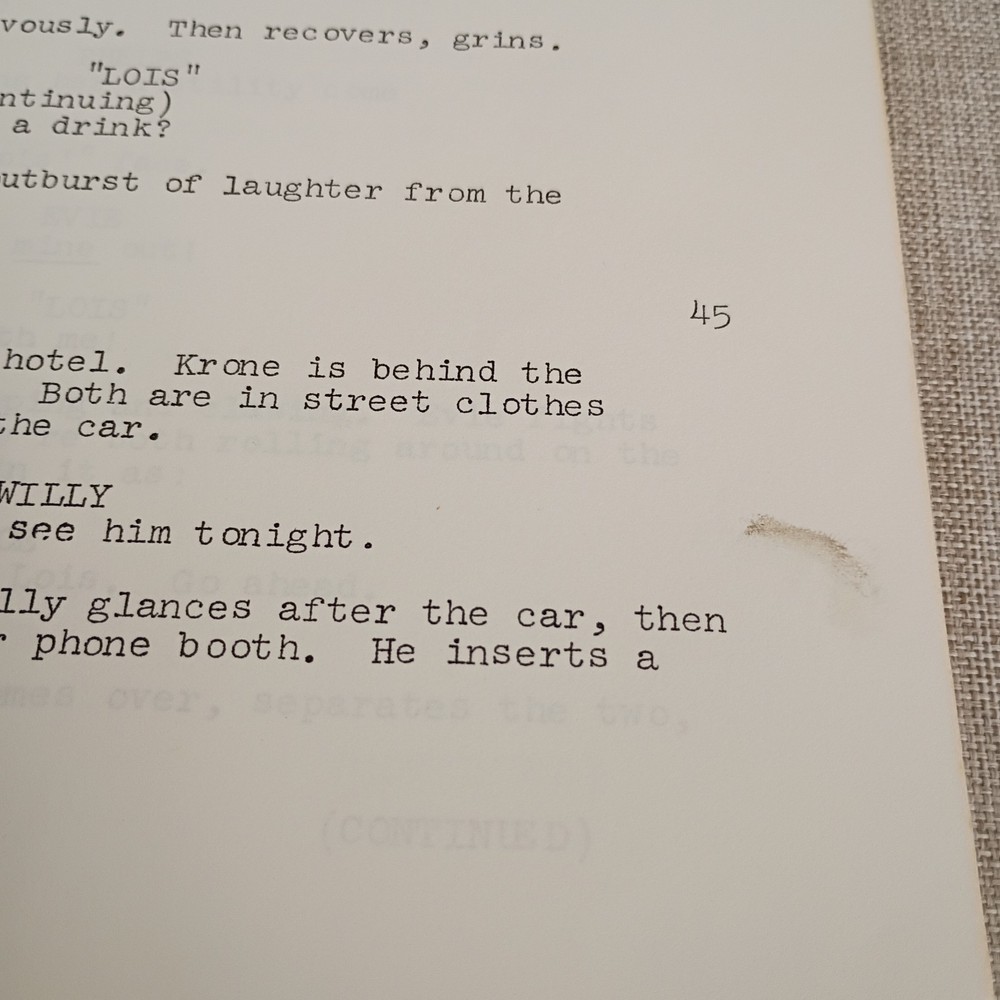Mission: Impossible TV Show 1971 Original Script "Encounter" First Draft