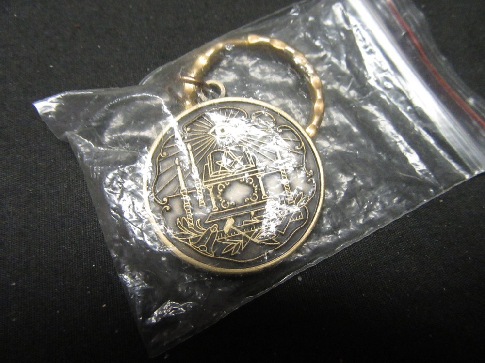 Freemasonry, Masonic Bronze Key Ring       SWM2