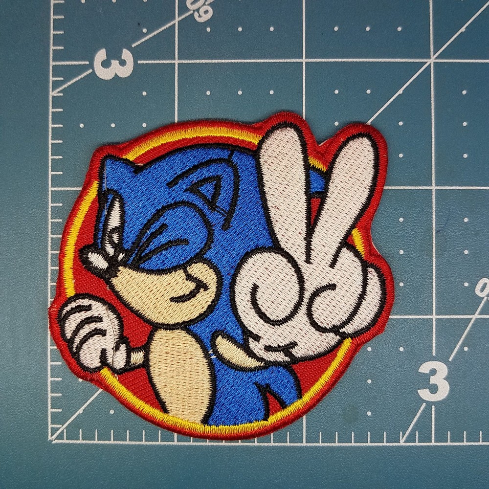 Sonic Hedgehog Patch 2 3/4 inches