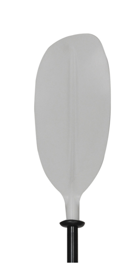 Oceansouth Aluminum Kayak Paddle White Asymmetric Detachable Lightweight Canoe