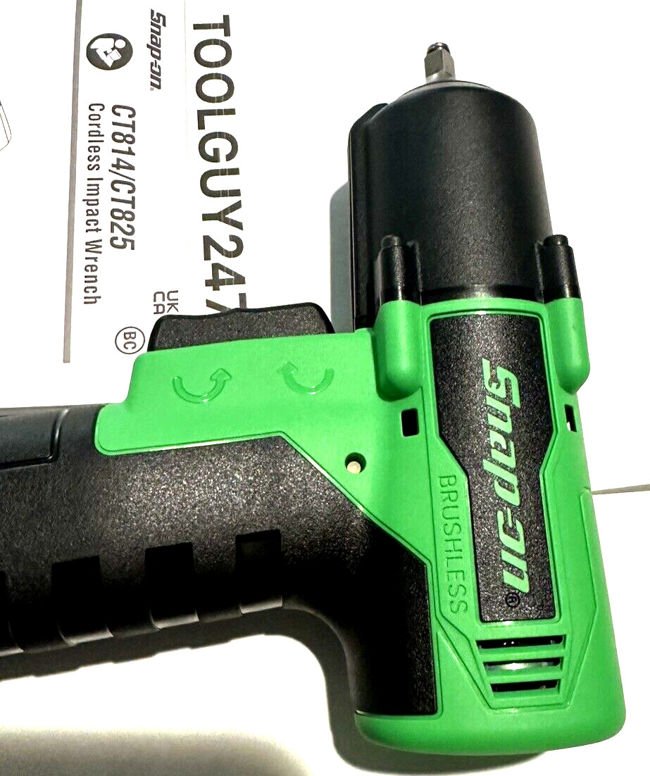 SNAP ON TOOLS NEW Lithium Ion CT825 G DB 14.4V 1/4" Dr Brushless Impact Wrench