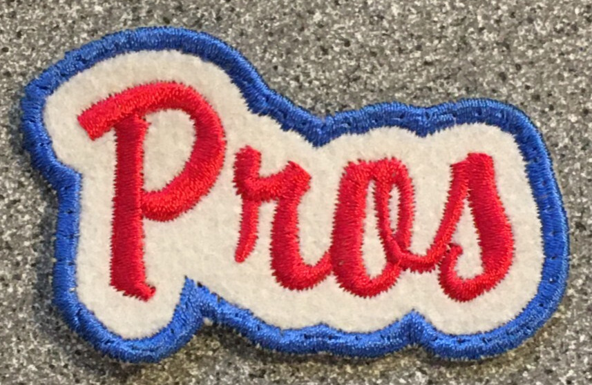 1971-72 MEMPHIS PROS ABA BASKETBALL HARDWOOD CLASSICS 2.75" SCRIPT TEAM PATCH