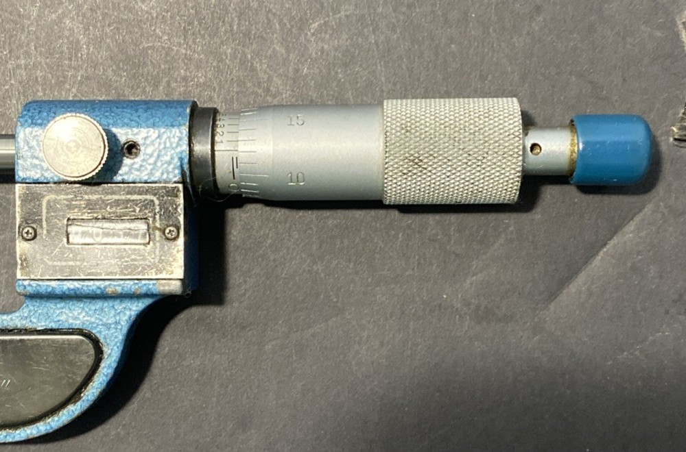 Fowler 0-1” Outside Digit Micrometer Range .0001" Carbide Tips Used