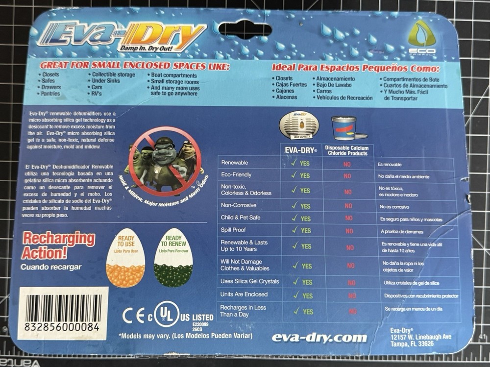 Eva-Dry E-500 High Capacity Dehumidifier - NEW. STOP DAMPNESS ￼