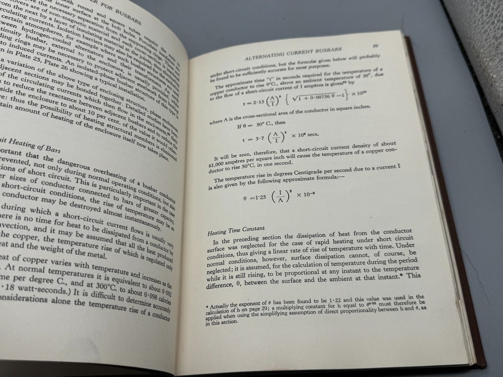 VINTAGE COPPER FOR BUSBARS HARDCOVER CDA TECHNICAL ELECTRICAL ENGINEERING