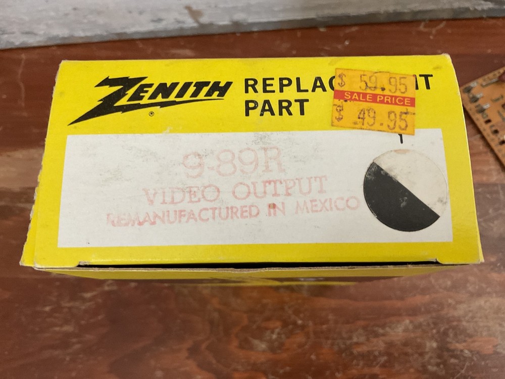 Zenith Replacement Part 9-89R Video Output