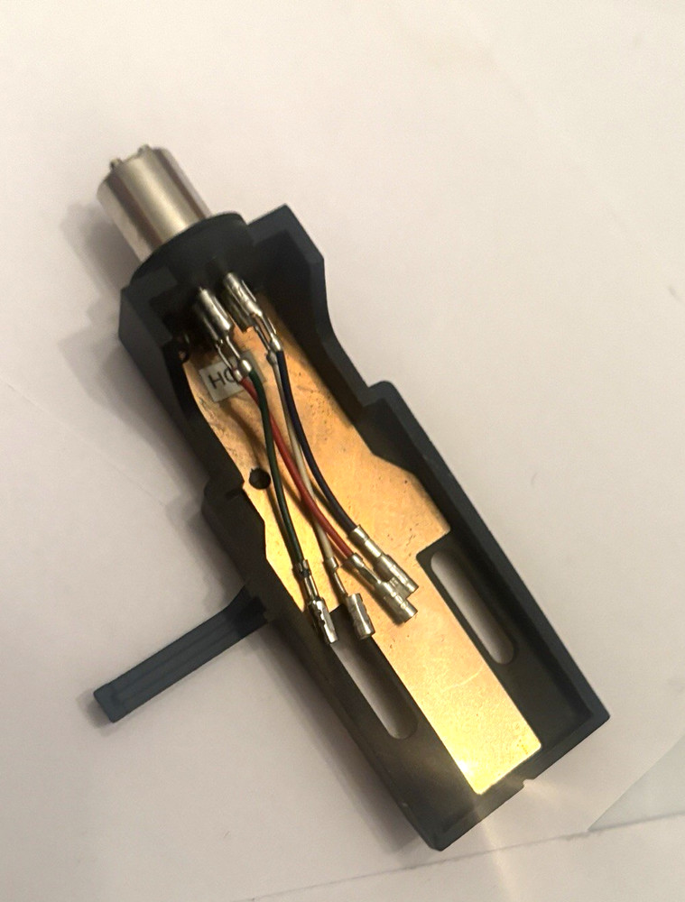 BLACK TURNTABLE HEADSHELL - NOS - MAKE UNKNOWN