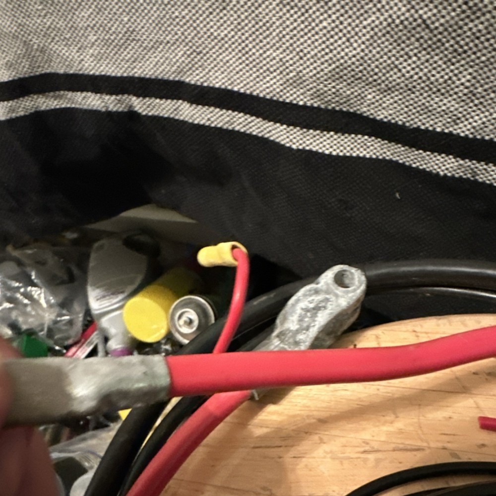 Several Copper Cables Used For 12V Power Inverter