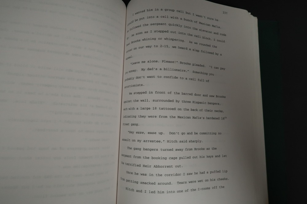 Stephen J. Cannell Original Book Script Studios Collection The Prostitutes' Ball