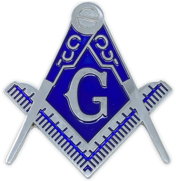 New Freemason Square and Compass Car Emblem