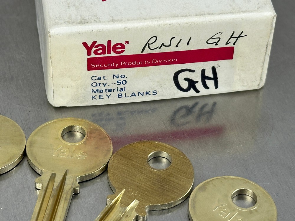(5) Yale RN11 GH Key Blanks GH Keyway