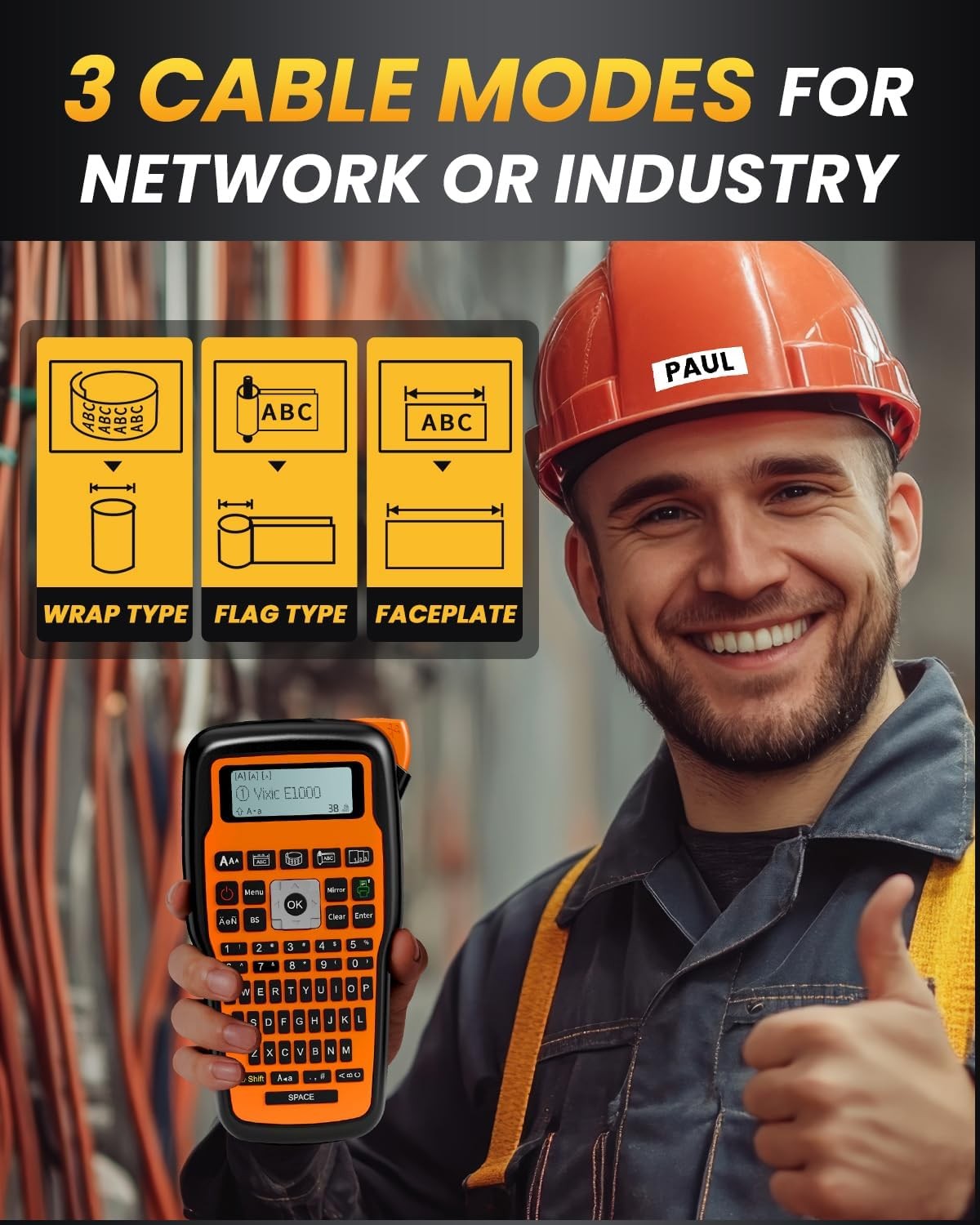 Industrial Label Maker, Label Maker Machine, E1000 Heat Shrink Label Maker