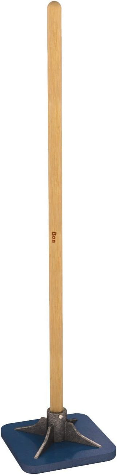 11-Inch Urethane Tamper with 48-Inch Wooden Handle for Superior Compaction