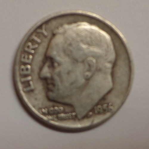 1956  D   Roosevelt Dime 90% Silver