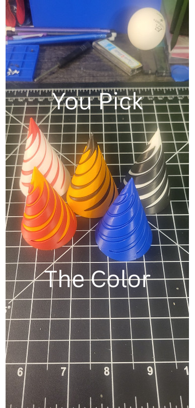 3d printed spiral cone
