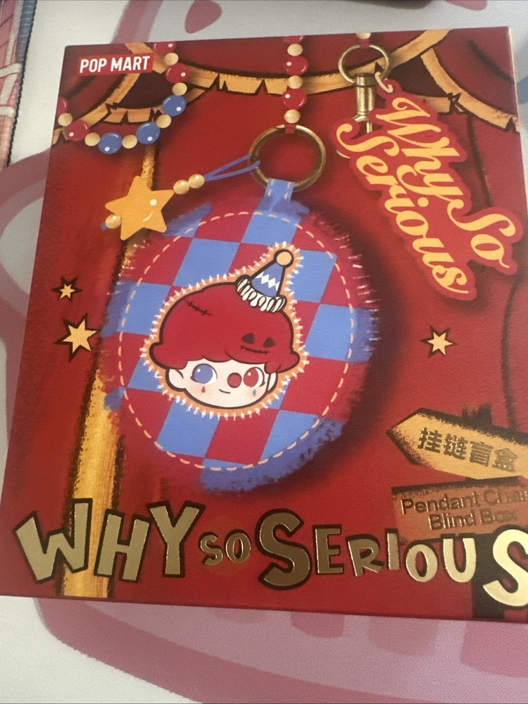WHY SO SERIOUS PENDANT CHAIN, Silver Mist Clown