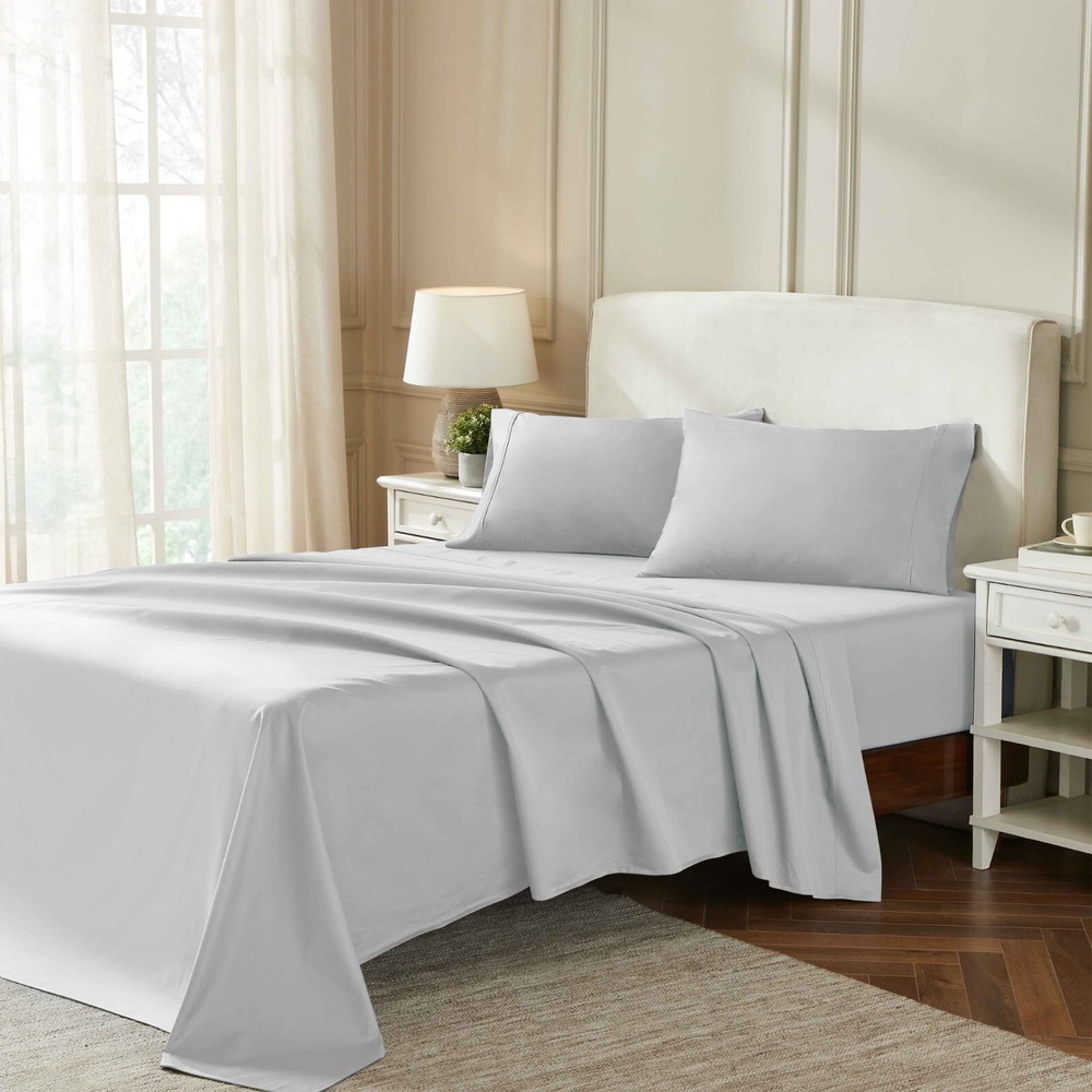 100% Egyptian Cotton 850 Thread Count Breathable Solid Deep Fitted Bed Sheet Set