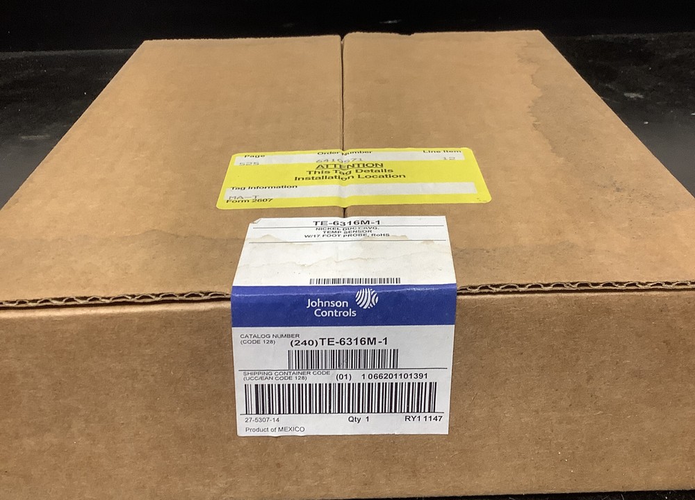 JOHNSON CONTROLS TE-6316M-1 TEMPERATURE SENSOR NICKEL