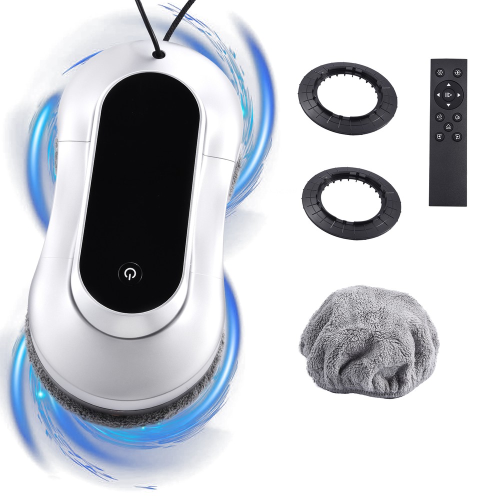 Window Cleaner Robot With Dual Water Spray 70MLAutomatic Cleaning Remote Control