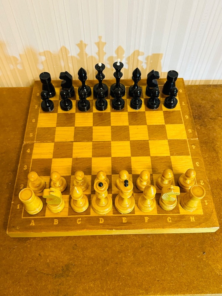 Vintage soviet Chess Wood ussr