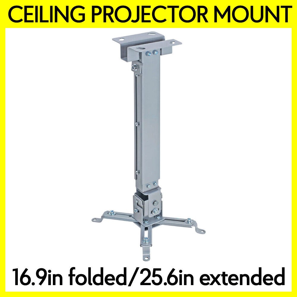 Projector Bracket Ceiling Mount Extendable High Tilt Universal Type Max 44 lbs