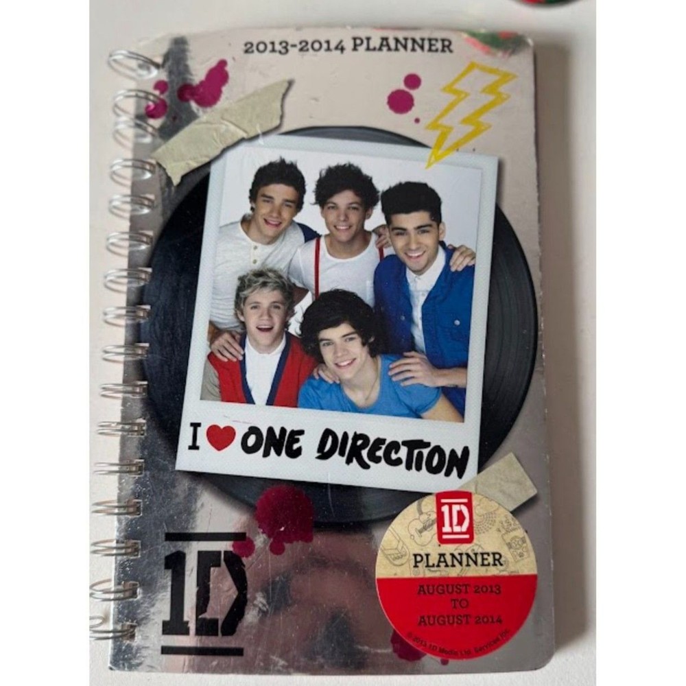 One Direction Spiral Bound Agenda Planner Journal 2013-2014