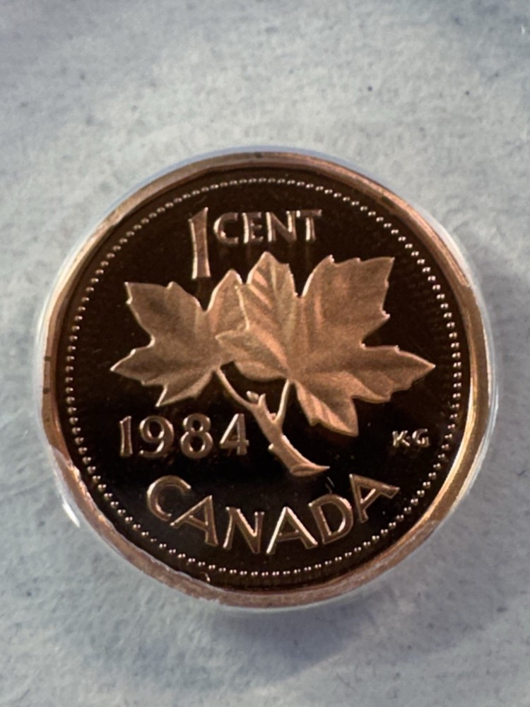 1984 Canada 1 Cent Proof Graded PR 69 DCAM by ANACS