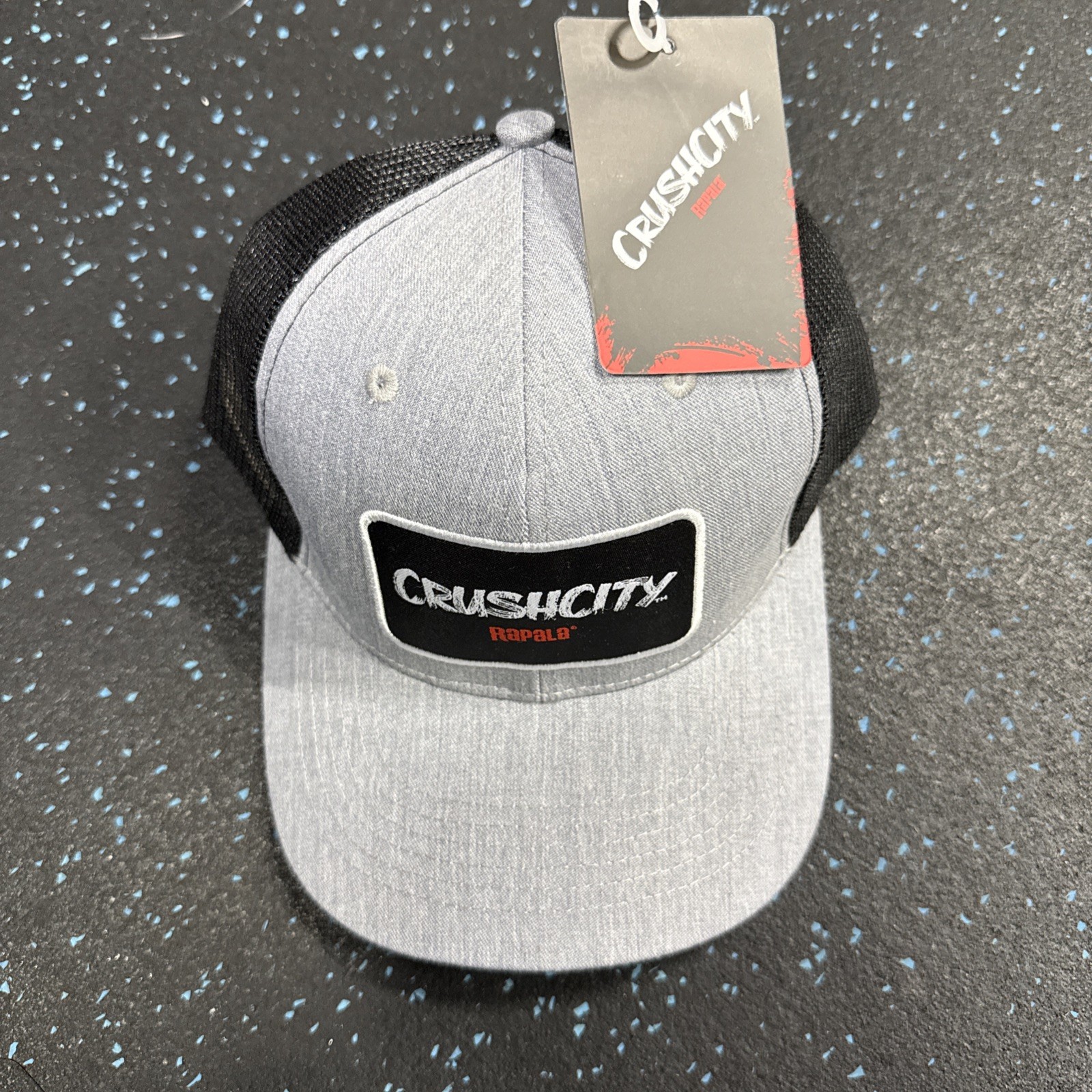 Rapala Crush City  Mesh SnapBack Hat Cap NEW SMALL PATCH FISHING LURES NEW