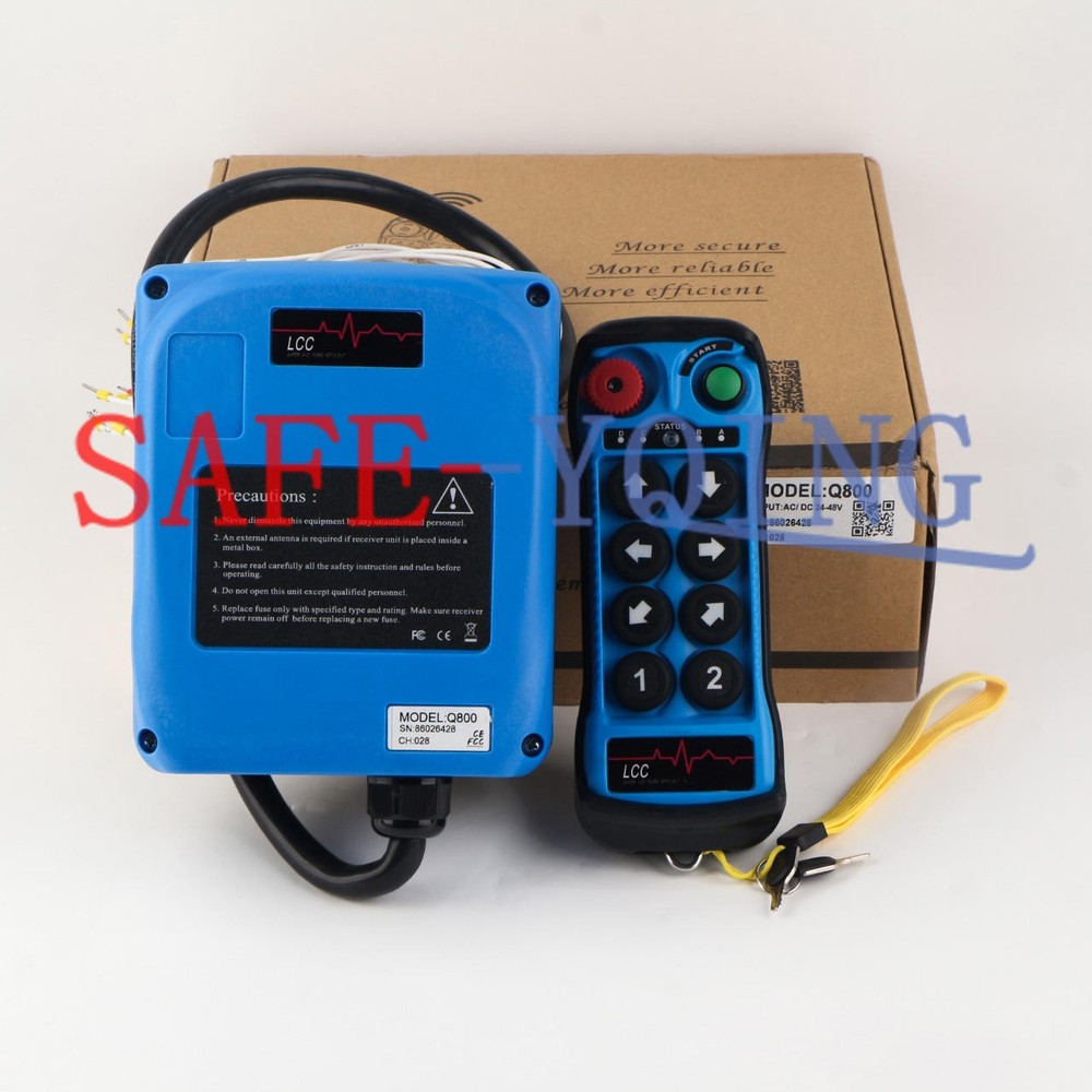 8Button Single Speed Hoist Crane Industrial Wireless Remote Control Single Q800