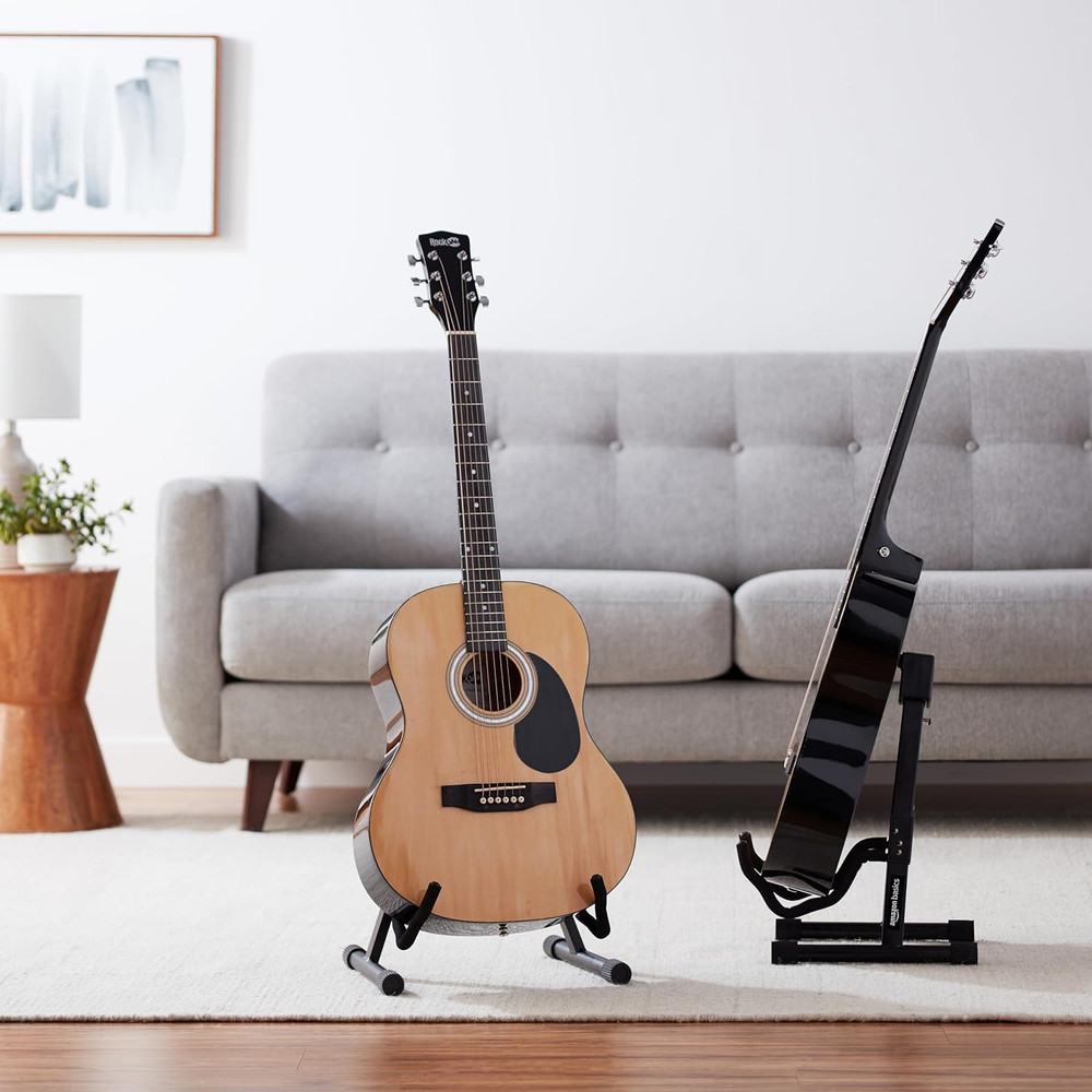 Adjustable Folding Guitar Stand, A-Shape, Fully Assembled - for School Music Pro