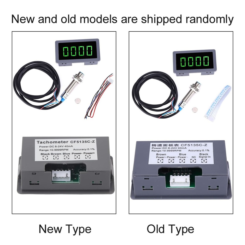 Digital LED Tachometer RPM Speed Meter with Inductive Proximity Switch Sensor...