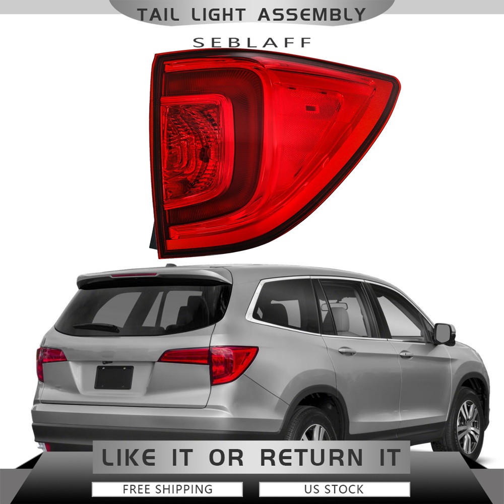 For 2016 2017 2018 Honda Pilot SUV Factory LED Tail Light Lamp Outer Passenger