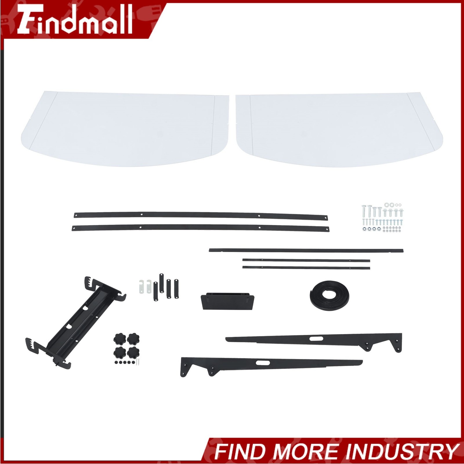 For ROPS 52" X 52" Tractors Snow Shield 2" x 2" or 2" x 3" Tractor Canopy Top