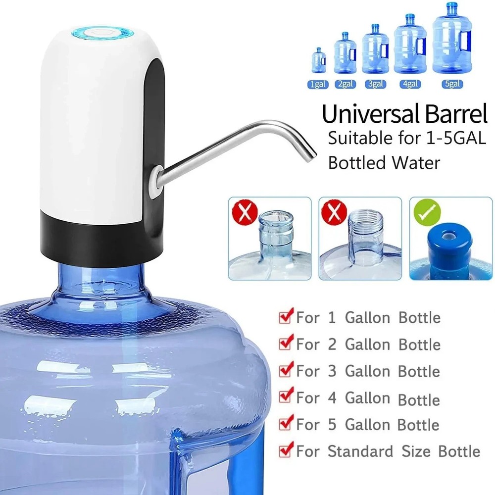 Water Bottle Switch Pump Electric Automatic Universal Dispenser USB Charging