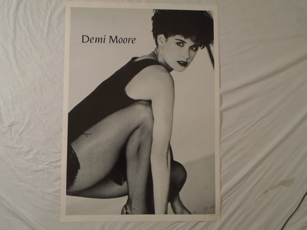 Demi Moore Poster Sexy Fishnet Stockings