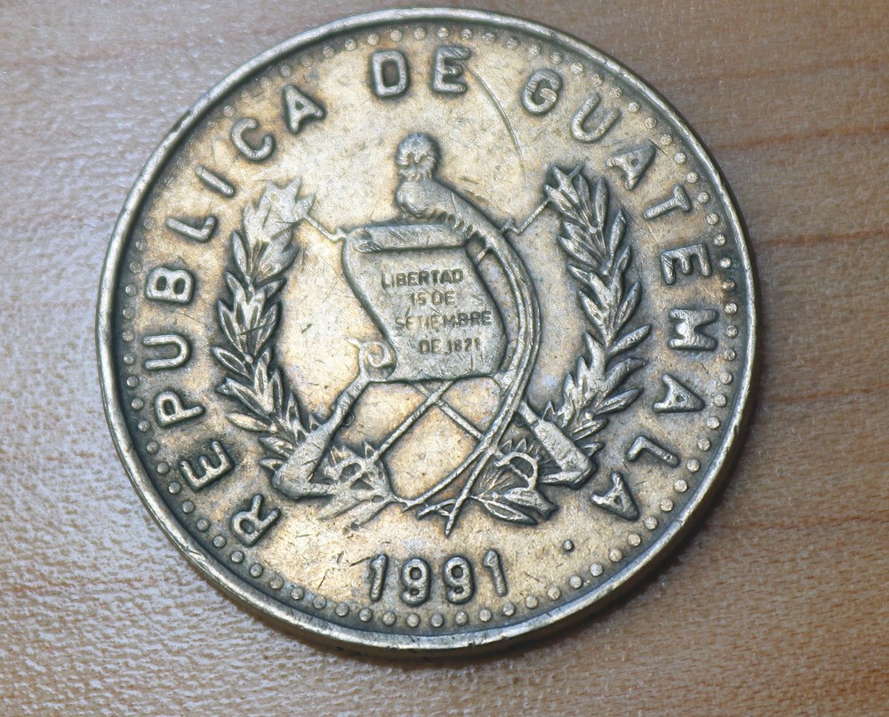 1991 Guatemala 25 Centavos