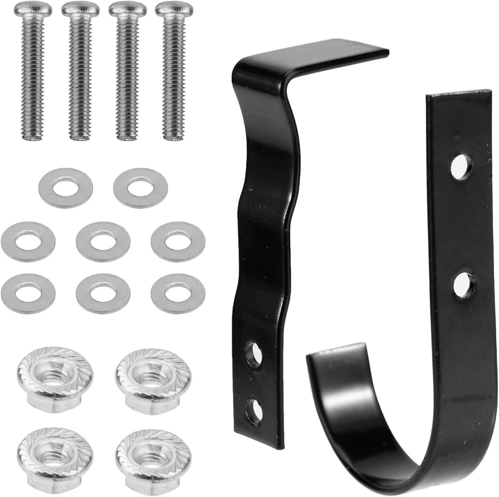 Mailbox Latch and Handle Kit, Metal Secure Replacement Set for black, silver