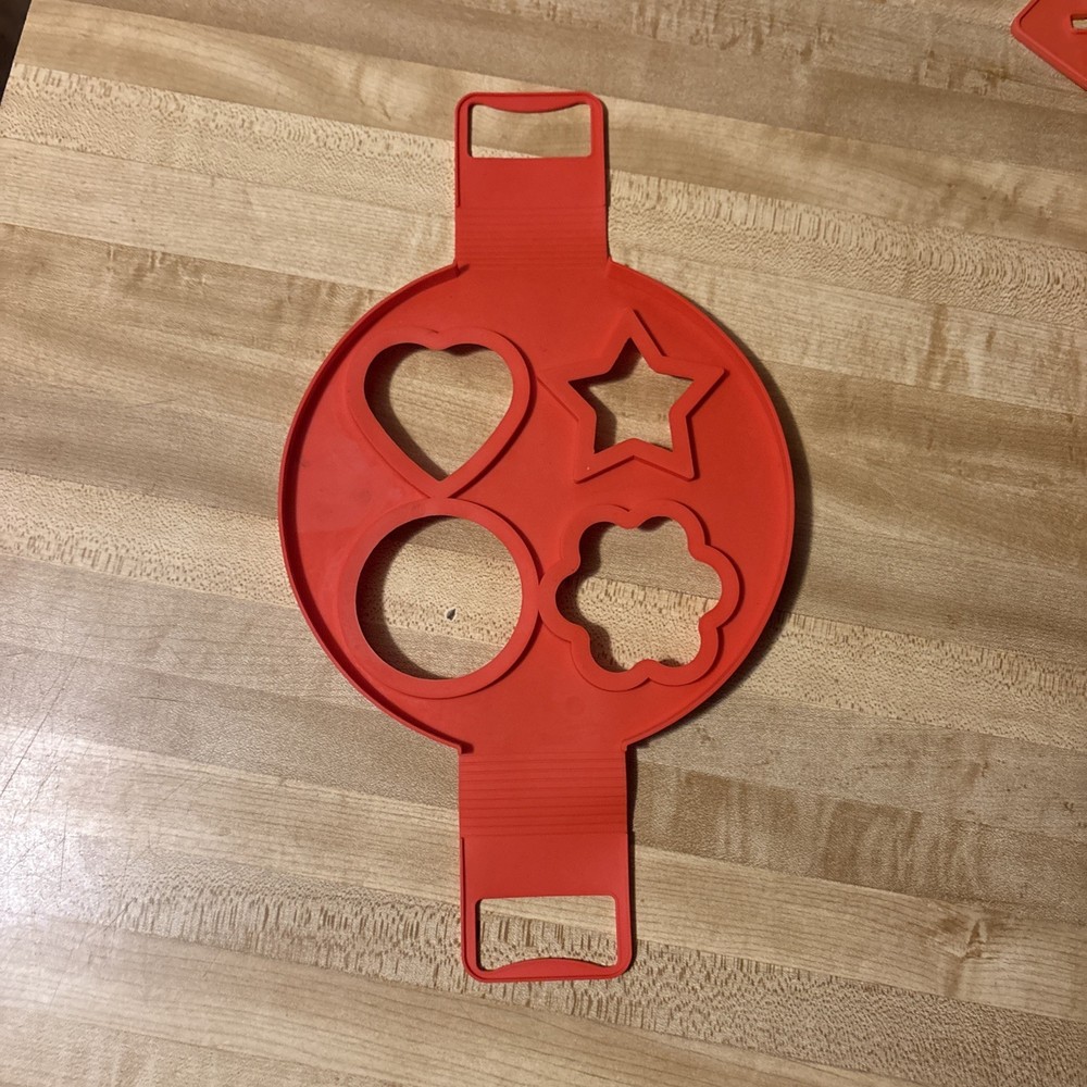 Shapes 4 Hole Silicone Mold Pancake Maker Nonstick Egg Ring Maker Kitchen
