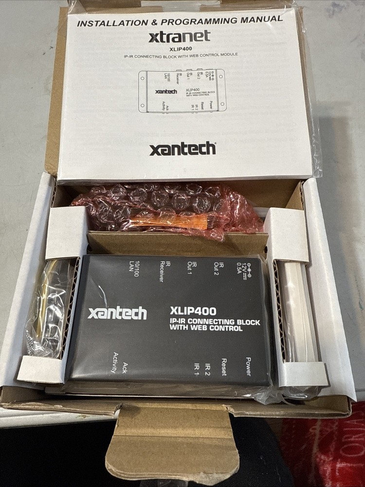 Xantech XLIP 400K IP-IR Connecting Block With Web Control Unit