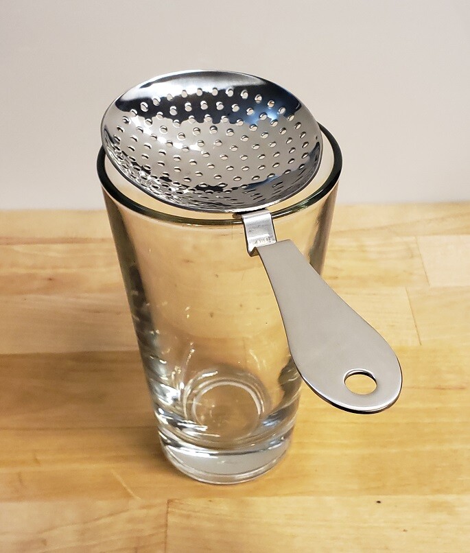 (1x) Bar Cocktail PREMIUM Heavy JULEP STRAINER Polished Stainless Steel EACH
