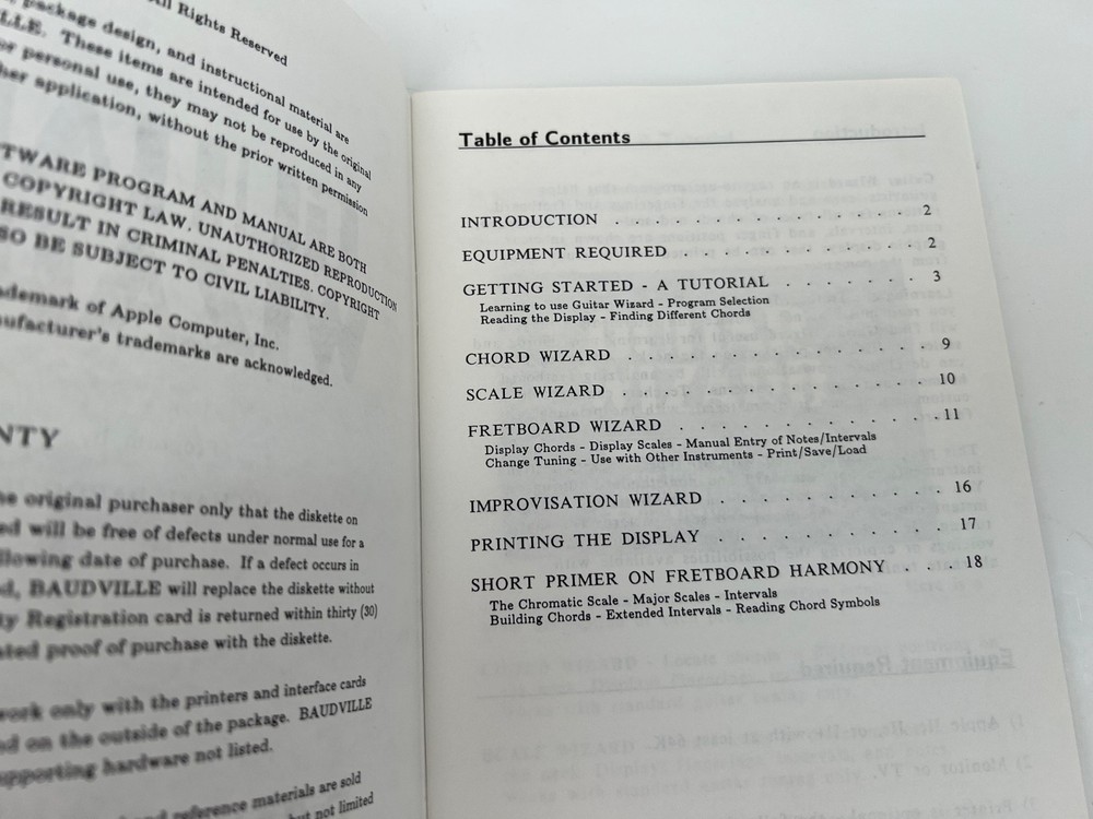 Baudville Guitar Wizard User's Guide