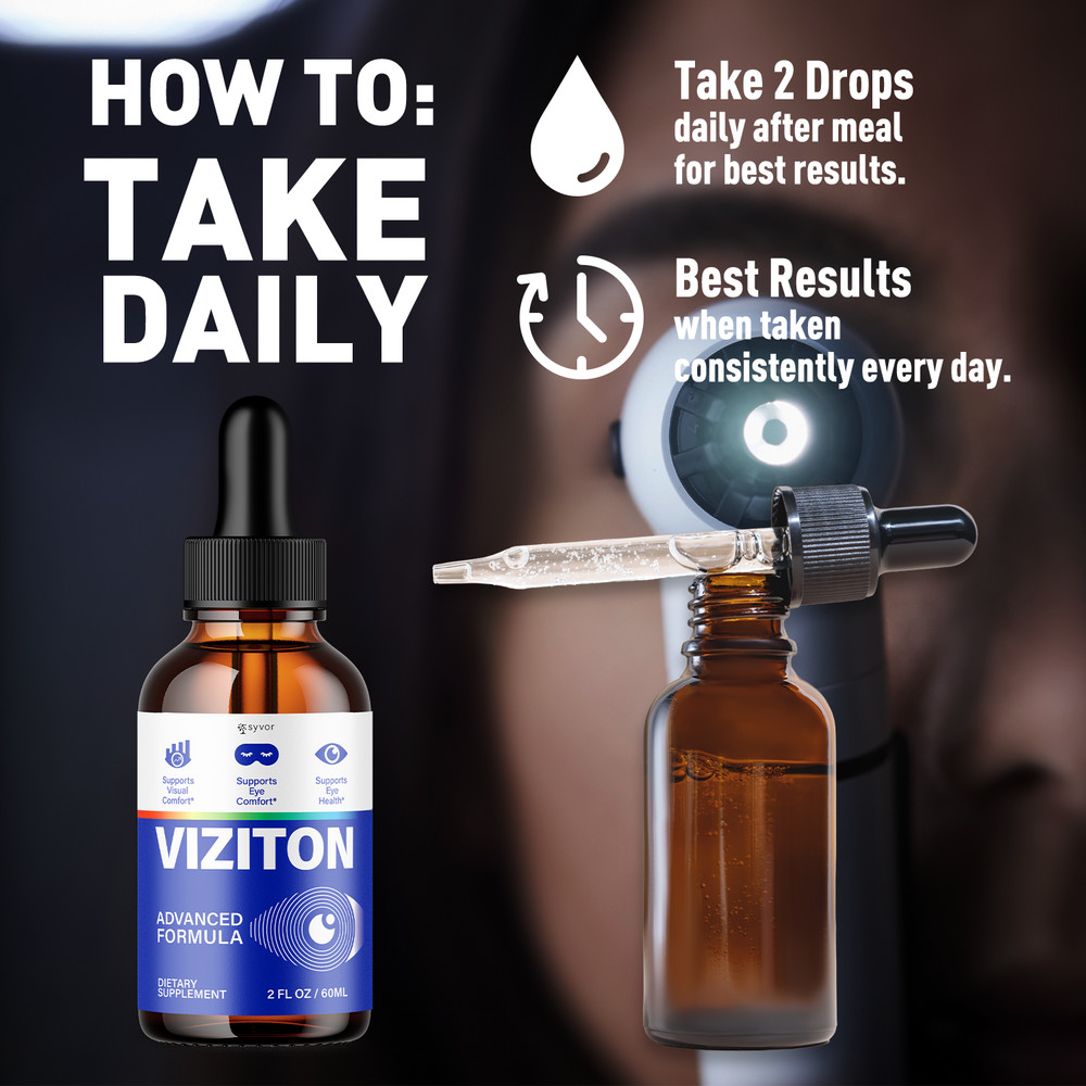 (1 Pack) Viziton Drops Enhance Vision, Support Healthy Eye Function 30 Servings