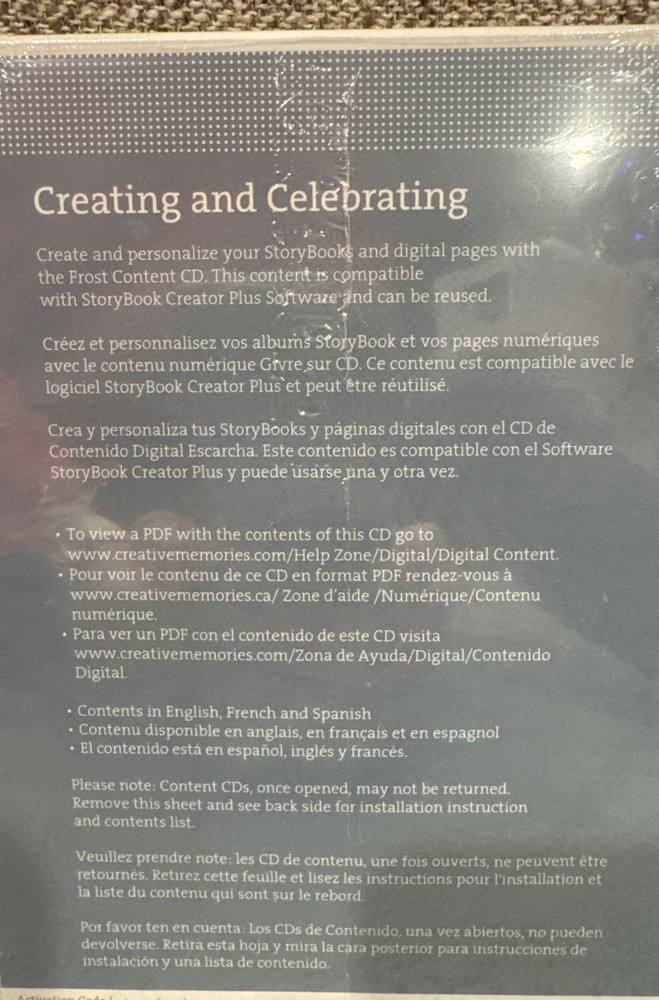 Storybook Creator Plus Digital Content 2 Unopened CD Cases